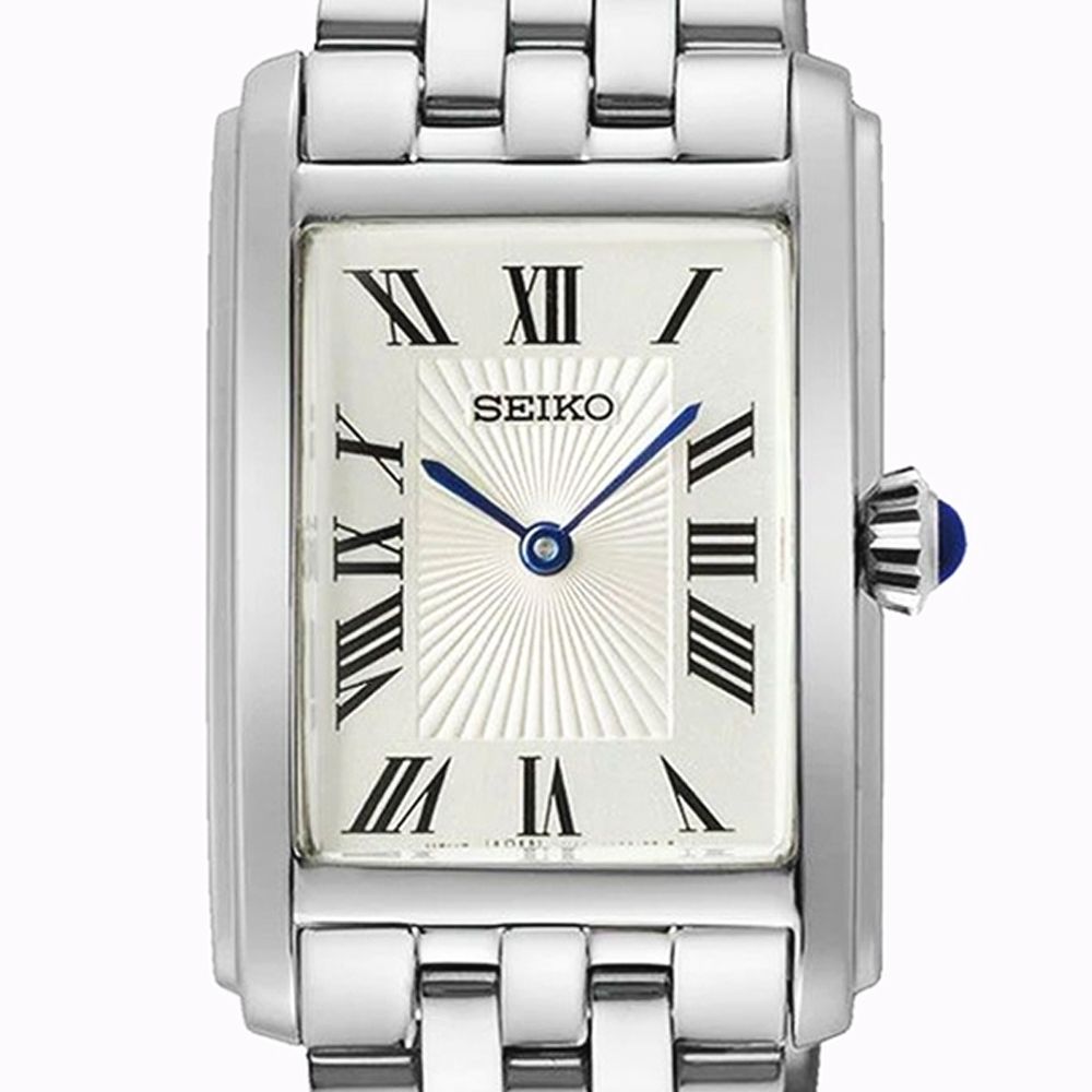 SEIKO 精工   CS系列 經典優雅 羅馬數字長方形淑女腕錶(SWR083P1/4N30-00M0S 防水50米)_SK028