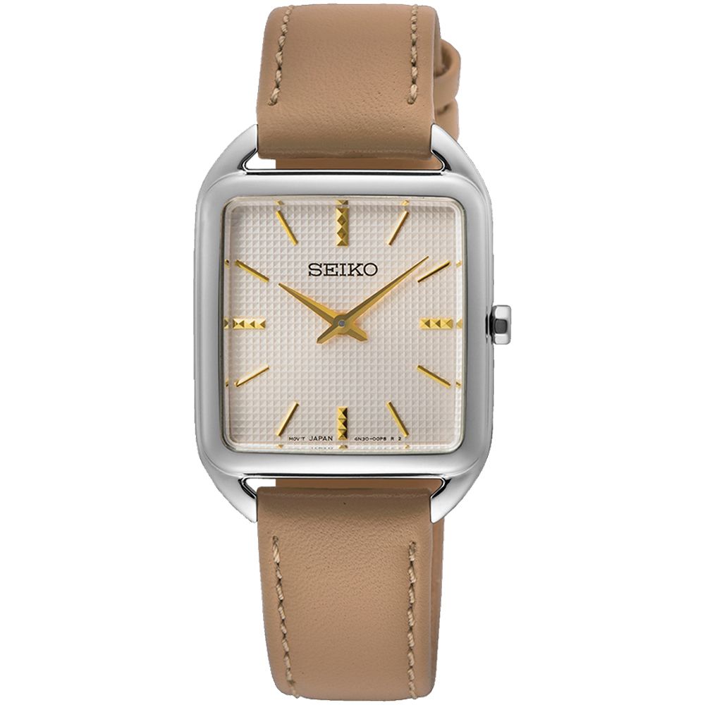 SEIKO 精工 CS系列 城市簡約長方形女錶 SWR089P1 4N30-00L0P