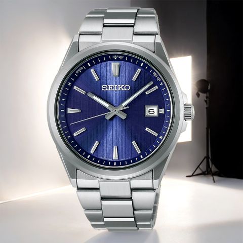 SEIKO 精工 經典太陽能電波手錶-39.8mm SBTM349J 7B72-0AK0B