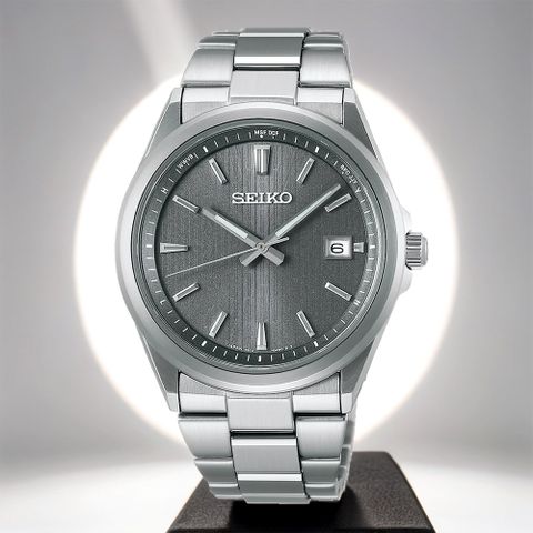 SEIKO 精工 經典太陽能電波手錶-39.8mm SBTM347J 7B72-0AK0N