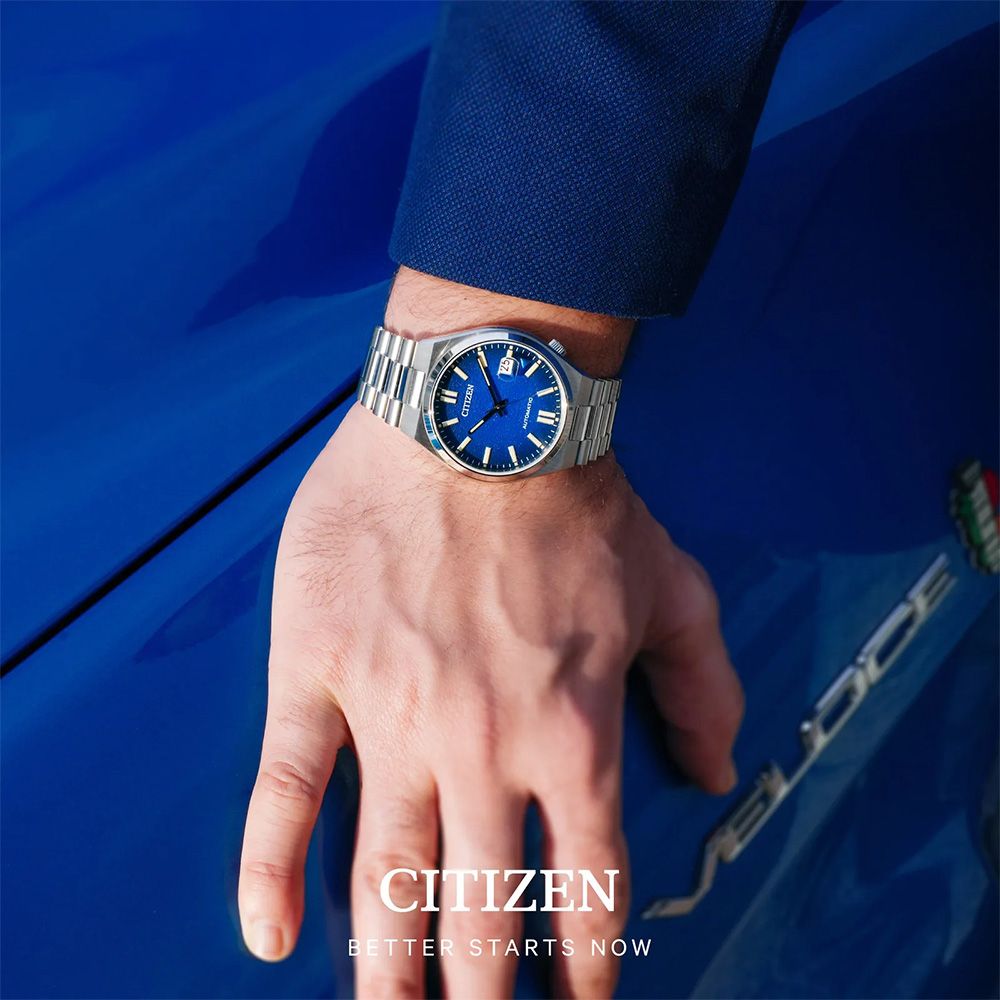 CITIZEN 星辰   TSUYOSA系列 NJ0151-88L 日系簡約 英倫 紳士 穿搭配件 帶日期 不鏽鋼 手錶