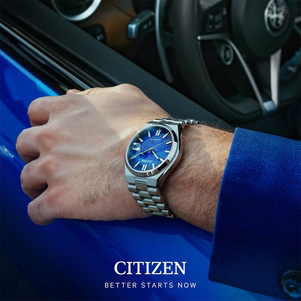 CITIZEN 星辰   TSUYOSA系列 NJ0151-88L 日系簡約 英倫 紳士 穿搭配件 帶日期 不鏽鋼 手錶