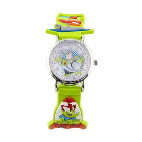 【Disney】玩具總動員｜巴斯光年｜造型橡膠錶帶兒童錶-帥氣綠/TS-3K2398P-001GN/原廠授權享半年保固