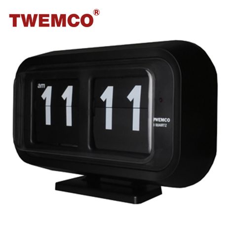 原廠公司貨保固2年TWEMCO 機械式翻頁鐘 德國機芯 大數字可壁掛及桌放