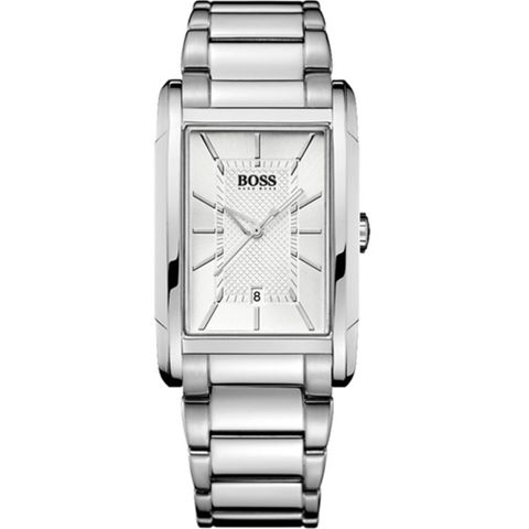 Hugo Boss Black簡約流線時尚皮帶錶/H1512616