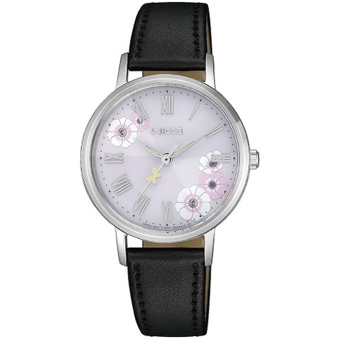 CITIZEN 星辰 wicca 少女系列太陽能花漾晶鑽腕錶/30.2mm/KP5-115-12