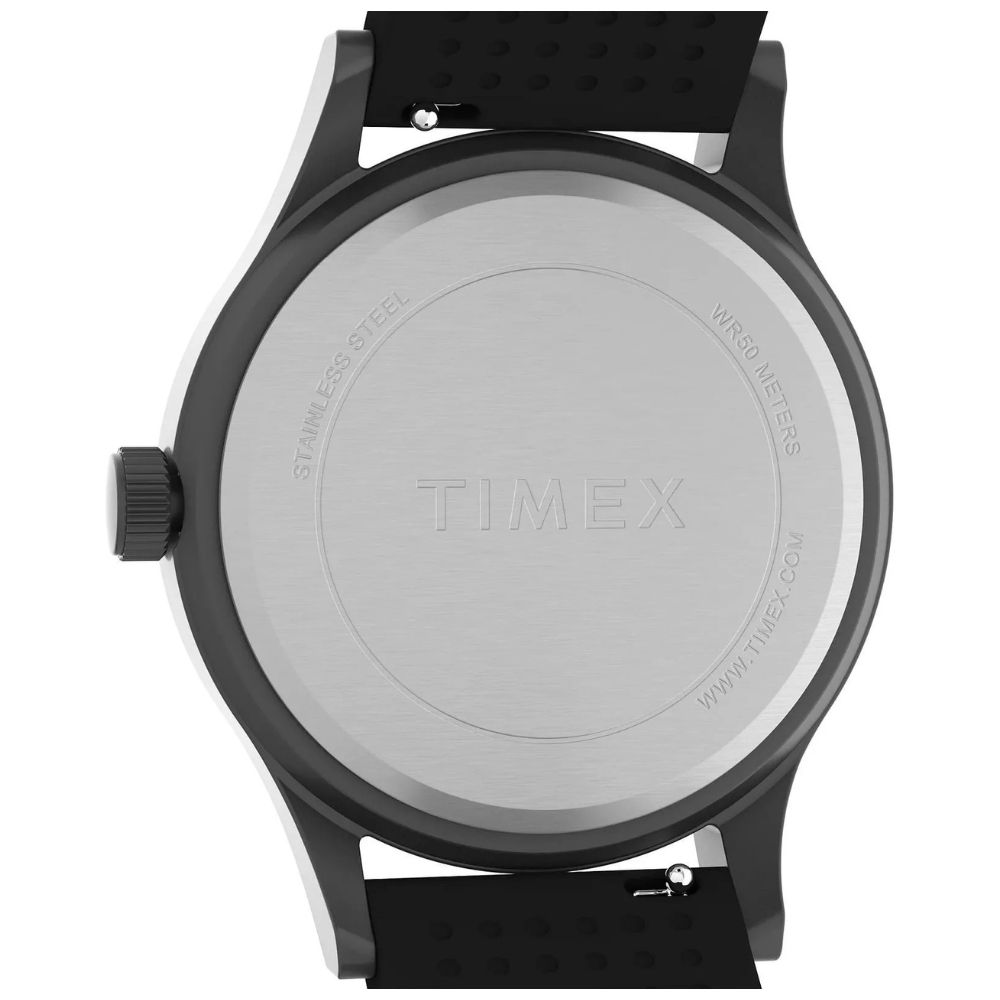 TIMEX 天美時 遠征系列 40毫米探險風格 矽膠錶帶手錶(綠x黑 TXTW4B30200)