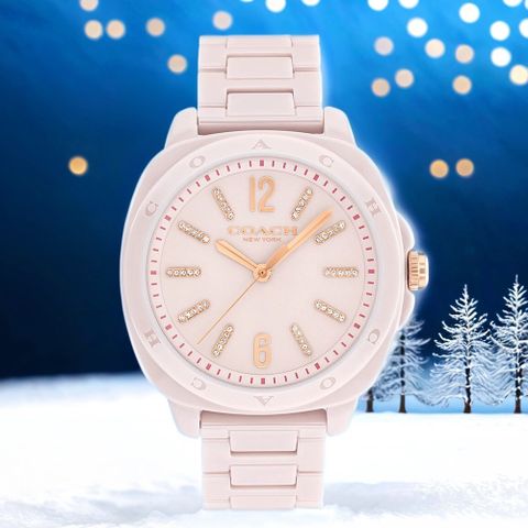COACH Kitt 晶鑽陶瓷女錶 38mm(CO14504408)