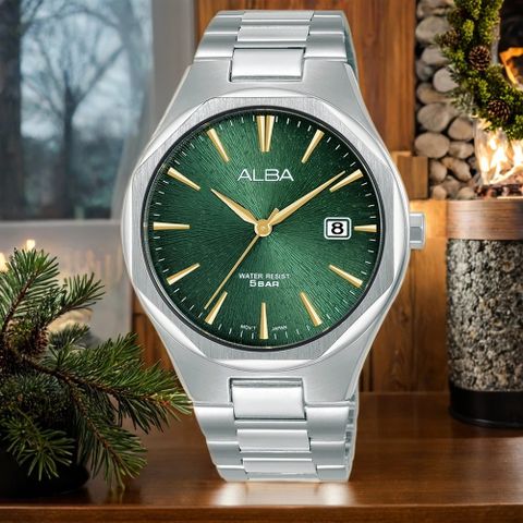 ALBA 雅柏 PRESTIGE 八角時尚手錶-40mm VJ42-X370Q AS9U55X1
