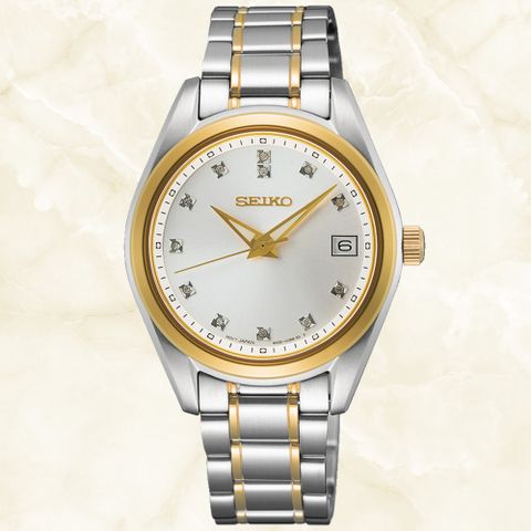 SEIKO 精工 CS系列 時尚鑽石 簡約腕錶 (SUR582P1/6N32-00A0KS)