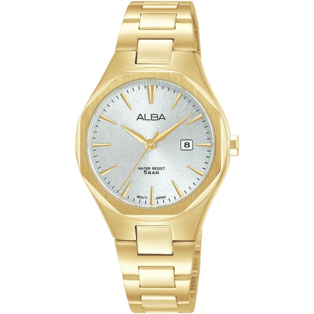 ALBA 雅柏 PAIR 金耀時光簡約 指針錶 女錶-30mm金色 VJ22-X431G.AH7DN2X1