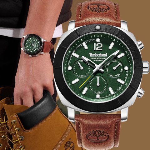 Timberland 天柏嵐 PYPERVILLE系列 三眼多功能手錶 TDWGF0074902