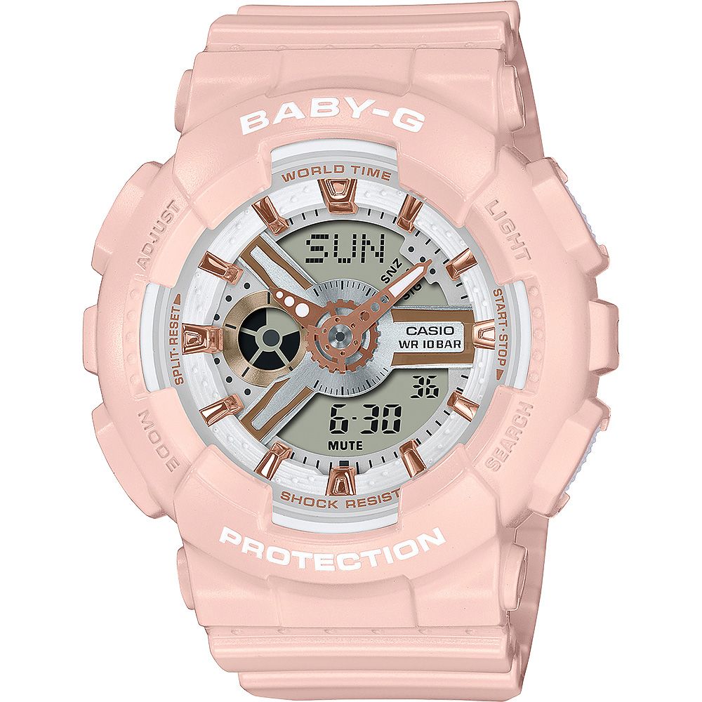CASIO 卡西歐 Baby-G 街頭風格雙顯手錶 BA-110XRG-4A