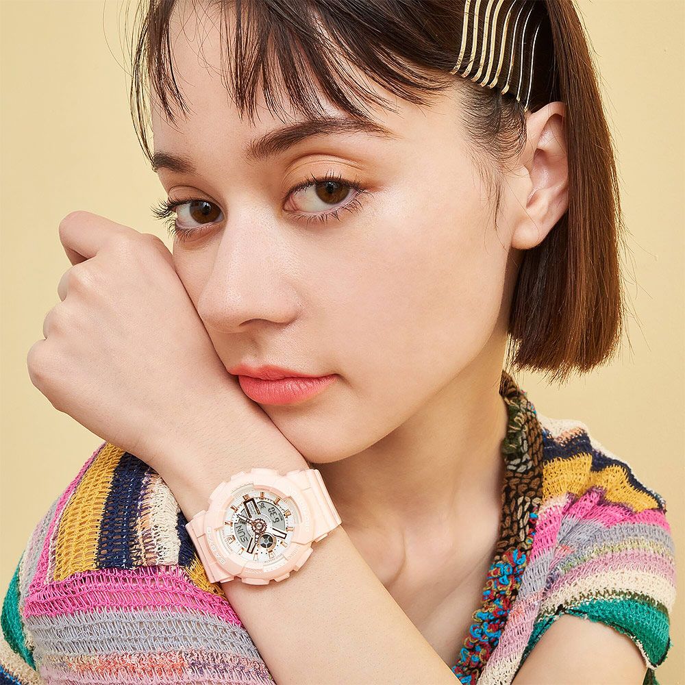 CASIO 卡西歐 Baby-G 街頭風格雙顯手錶 BA-110XRG-4A