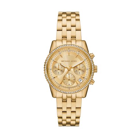 Michael Kors RITZ系列簡約時尚金色三眼女錶 手錶(MK7530)