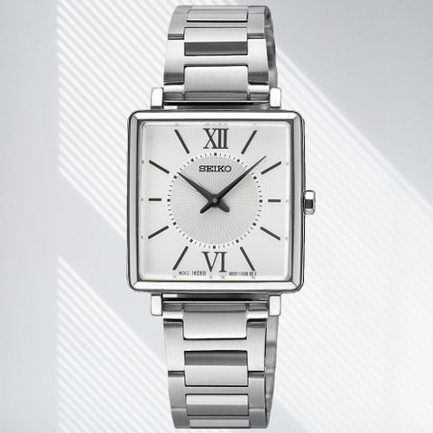 SEIKO 精工 CS系列 簡約時尚 方形腕錶 (SWR111P1/4N30-00N0S)