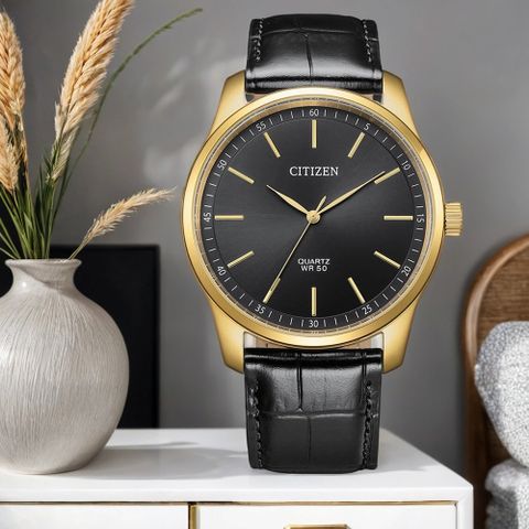CITIZEN 星辰 大三針紳士手錶-42mm BH5002-02E