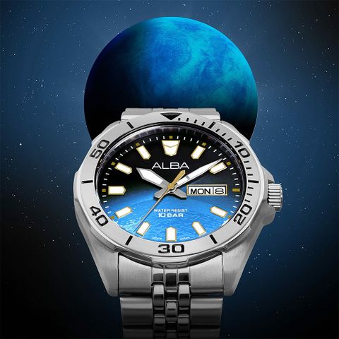 ALBA 雅柏 Planet Series 星系宇航 限量 Neptune 海王星手錶-42mm (AV3589X1/VJ43-X044K)