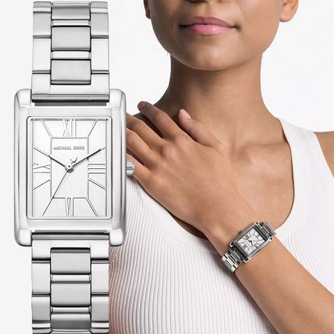 Michael Kors MK Essex 復古方型女錶-26mm MK4906