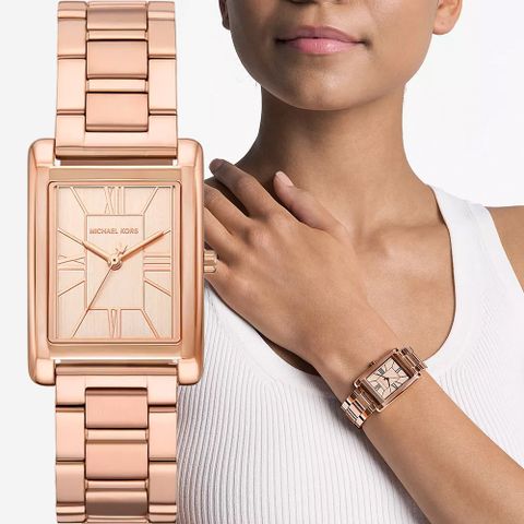Michael Kors MK Essex 復古方型女錶-26mm MK4905