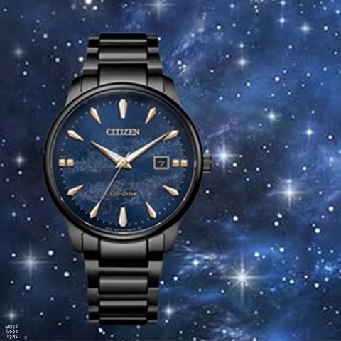 CITIZEN_星辰BM7595-89L PAIR天川銀河限定 率性都會光動能腕錶
