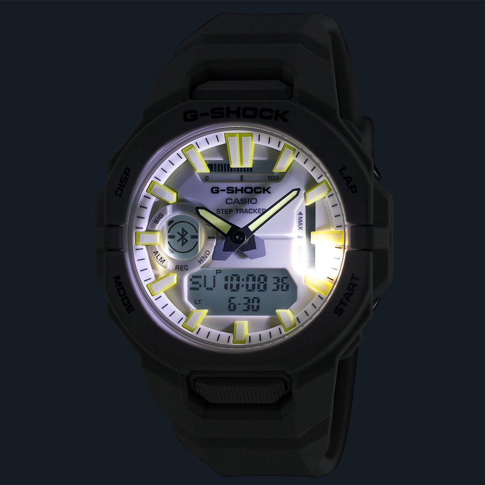 DISPMODESIGALMG-SHOCKHND100G-SHOCKCASIOSTEP REC  36MAXLAPSTART