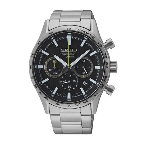 SEIKO精工 潮流經典三眼計時腕錶8T63-00Y0D(SSB413P1)