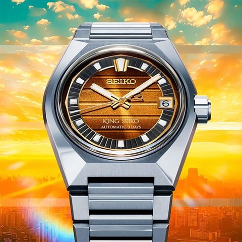 King Seiko VANAC 系列，限量金色面SLA089J1(8L45-00C0G)