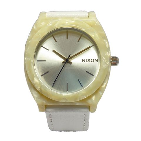 NIXON The TIME TELLER 輕質時尚休閒腕錶-白