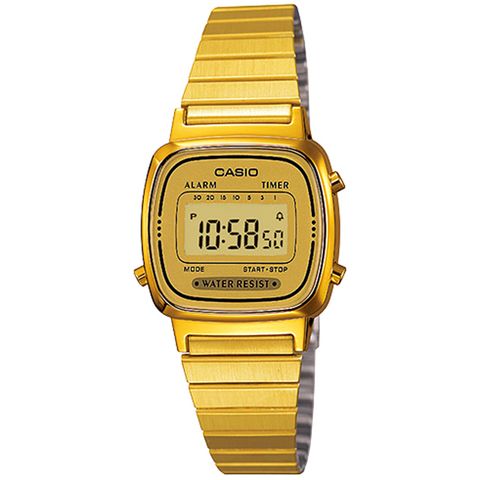 CASIO 卡西歐 復古優雅質感時尚電子錶(LA670WGA-9DF)