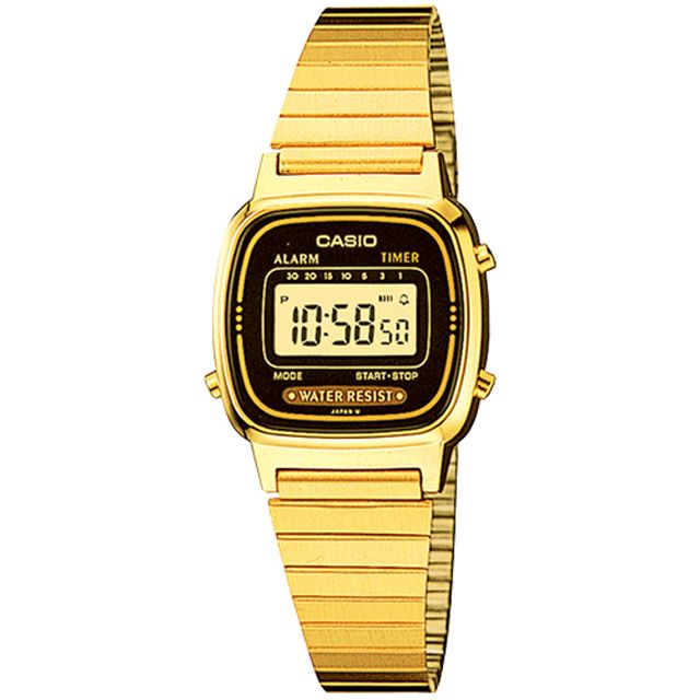 CASIO 卡西歐 復古優雅質感時尚電子錶(LA670WGA-1DF)