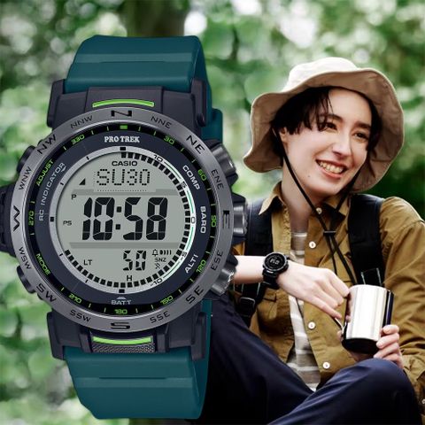 熱銷品牌▼日系手錶CASIO 卡西歐 PROTREK 戶外多功能太陽能電波手錶 PRW-35Y-3