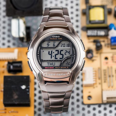 【CASIO 卡西歐】未來時光數位電波腕錶(WV-58RD-1A)