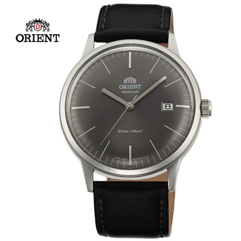 ORIENT 東方 錶 DATE機械錶 皮帶款 FAC0000CA 深黑灰色 - 40.5mm