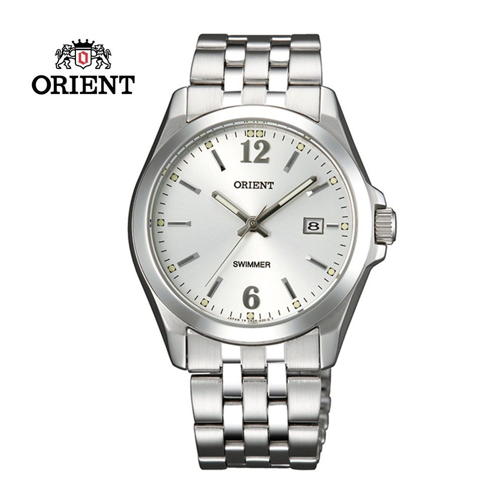 ORIENT 東方  錶 OLD SCHOOL系列 復古風石英錶 銀白色 鋼帶款 SUND6004W - 41.0 mm