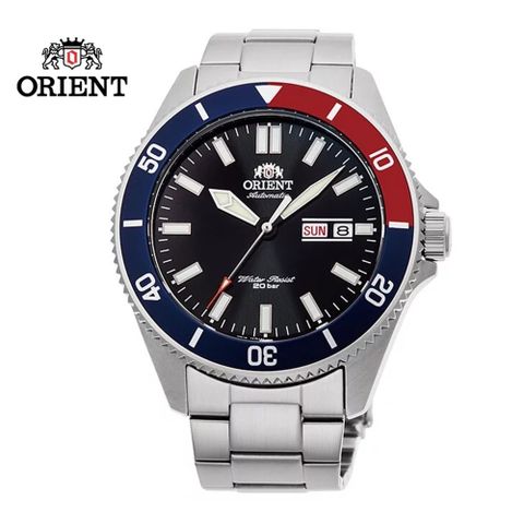 ORIENT 東方 錶 WATER RESISTANT系列 200m 潛水錶 鋼帶款 黑色 RA-AA0912B - 44mm