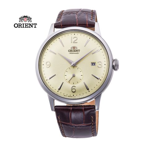 ORIENT 東方錶 DATEⅡ機械錶 米黃色 皮帶款RA-AP0003S-40.5mm