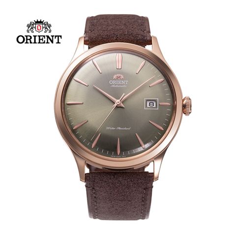 ORIENT 東方 錶 DATE II 日期顯示機械錶 皮帶款 RA-AC0P04Y 咖啡色 - 42.0mm