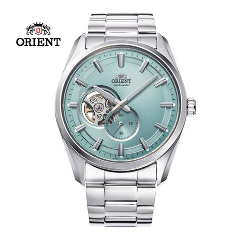 ORIENT 東方錶 SEMI-SKELETON系列 藍寶石鏤空機械錶 鋼帶款藍色-40.8mm RA-AR0009L