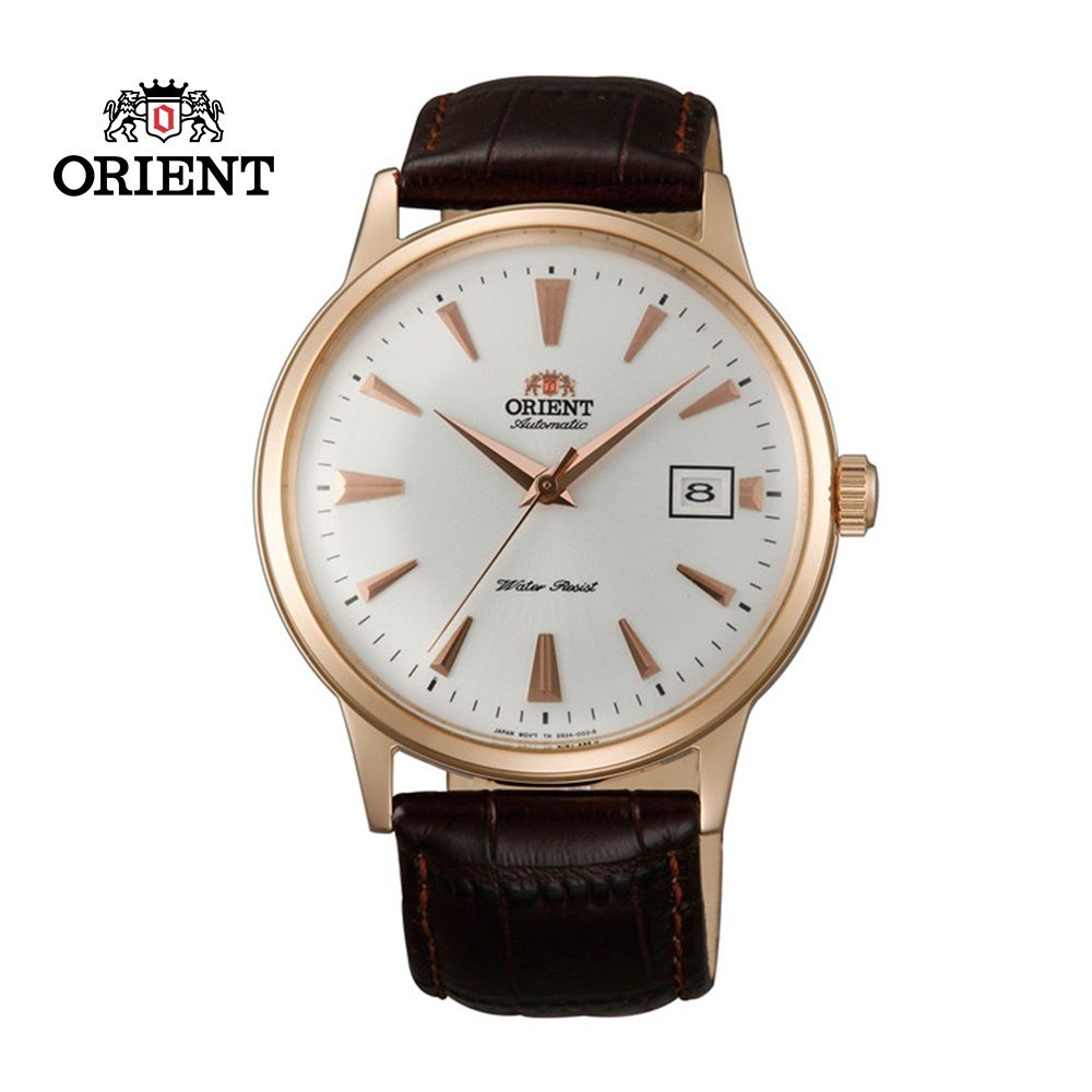 ORIENT 東方  錶 DATE II 日期顯示機械錶 皮帶款 FAC00002W 玫瑰金色  - 40.5mm