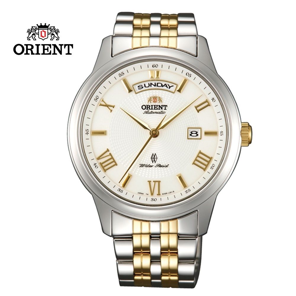 ORIENT 東方  錶 WILD CALENDAR系列 寬幅日曆機械錶 鋼帶款 白色 SEV0P001W-43.5mm