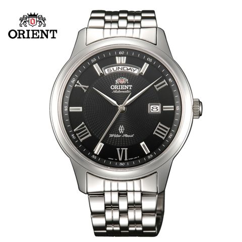 ORIENT 東方 錶 WILD CALENDAR系列 寬幅日曆機械錶 鋼帶款 黑色 SEV0P002B-43.5mm