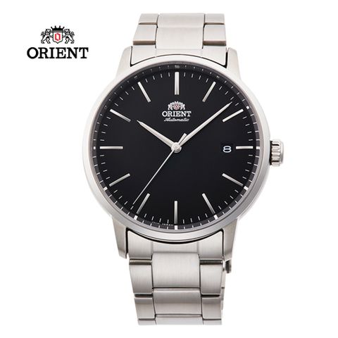 ORIENT 東方 錶 DATE系列 機械錶 鋼帶款 黑色 RA-AC0E01B -40.0mm