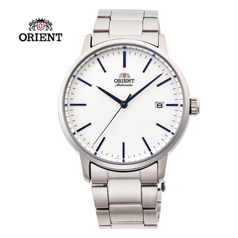 ORIENT 東方錶 DATEⅡ系列 機械錶 鋼帶款 白色 RA-AC0E02S -40.0mm