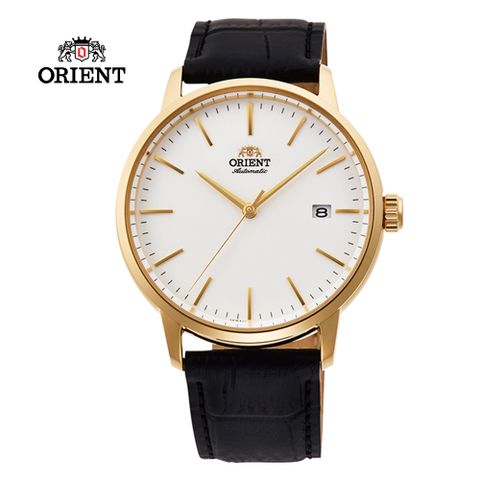 ORIENT 東方 錶 DATE系列 機械錶 皮帶款 白色 RA-AC0E03S-40.0mm