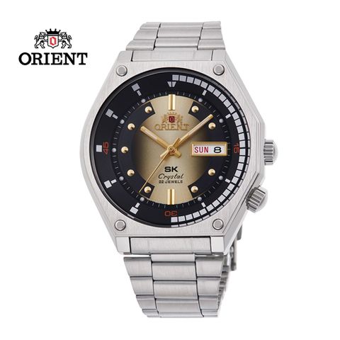 ORIENT 東方 錶 復刻SK系列 50m機械錶 鋼帶款 漸層香檳金色 RA-AA0B01G-41.7 mm