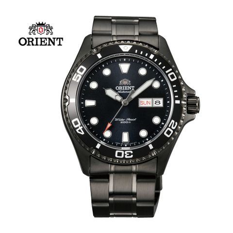 ORIENT 東方 錶 WATER RESISTANT系列 200m潛水機械錶 鋼帶款 黑色 FAA02003B - 41.5 mm