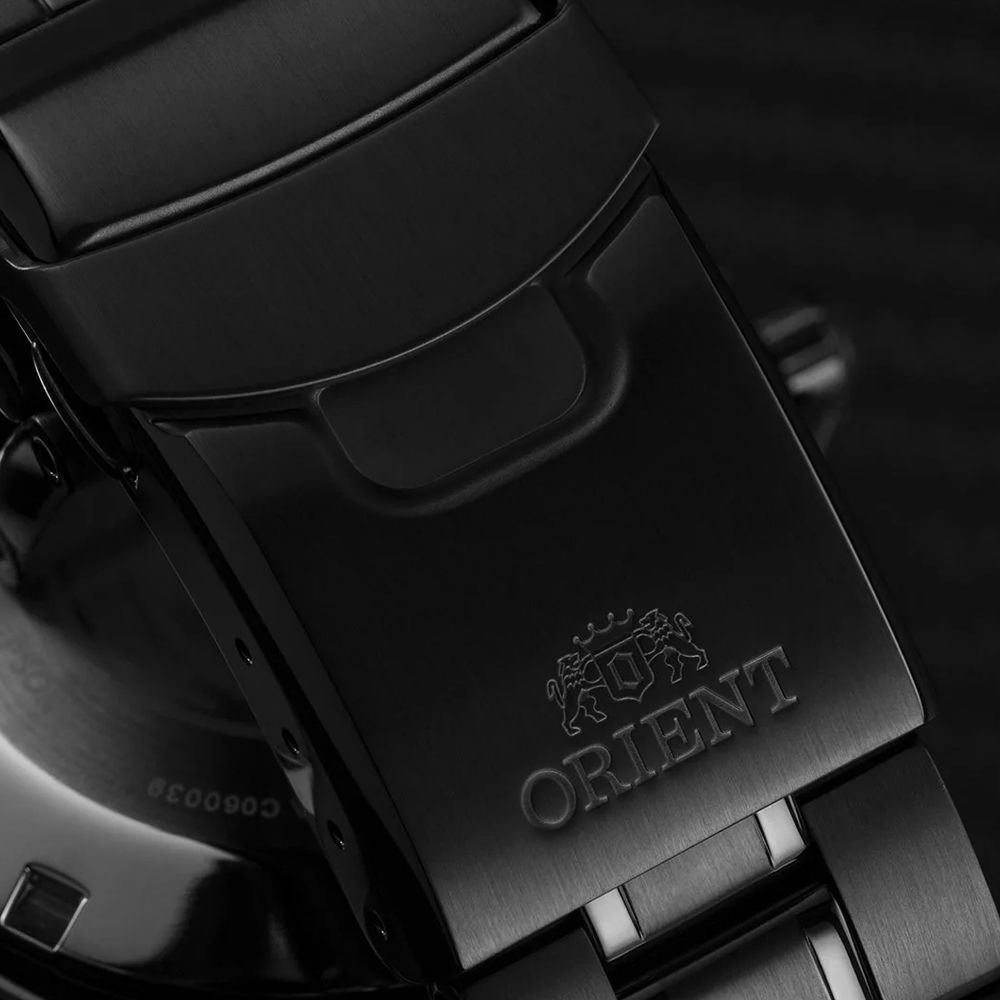 ORIENT 東方  錶 WATER RESISTANT 200米潛水機械錶-41mm鍍黑 FAA02003B