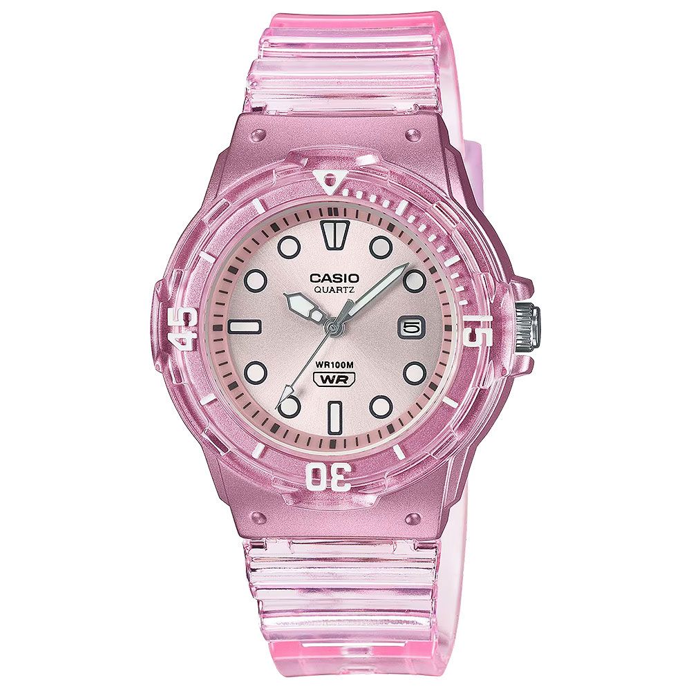 CASIO 卡西歐   清透系列 半透明迷你指針手錶 學生錶 LRW-200HS-4EV