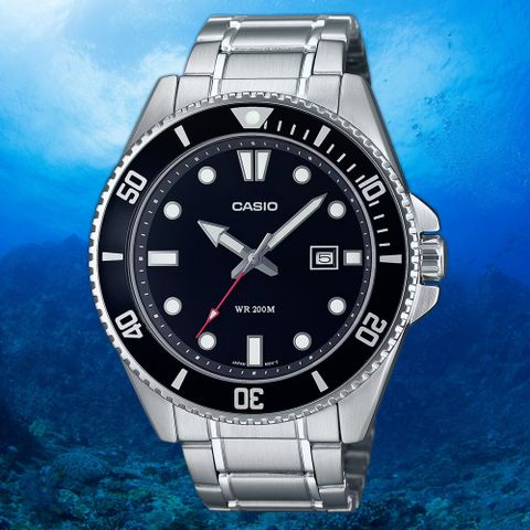熱銷品牌▼日系手錶CASIO 卡西歐 槍魚 黑水鬼 200米潛水錶 運動手錶 MDV-107D-1A1V